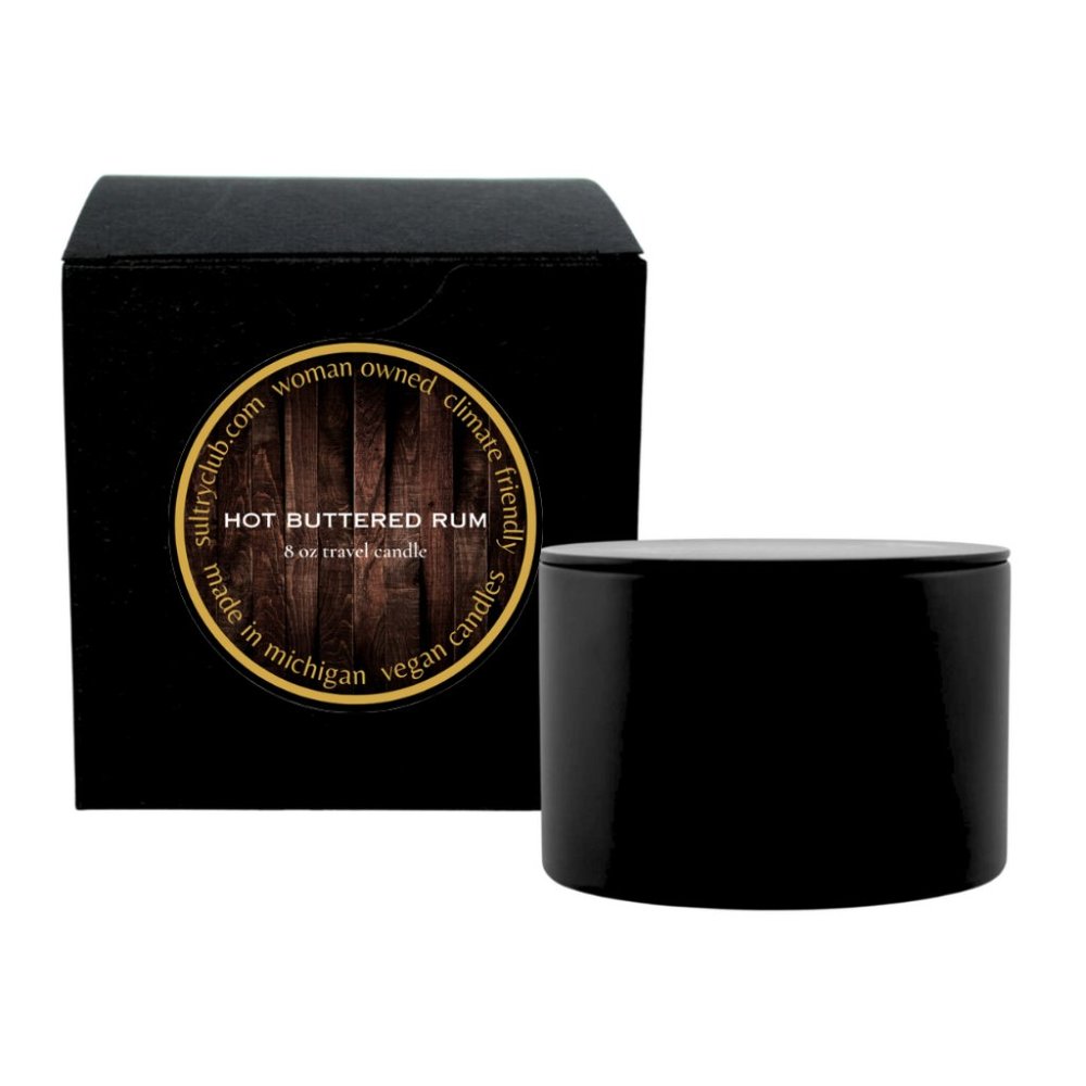 Buttered Rum 8 Oz Vegan Candle - Or- Sultry Melts